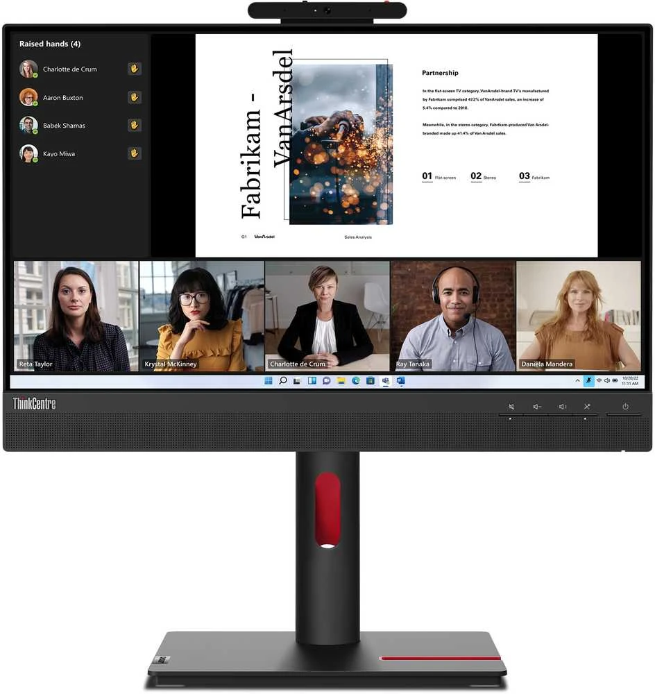 Monitorius Lenovo ThinkCentre TiO 22 Gen5 FHD IPS Touch