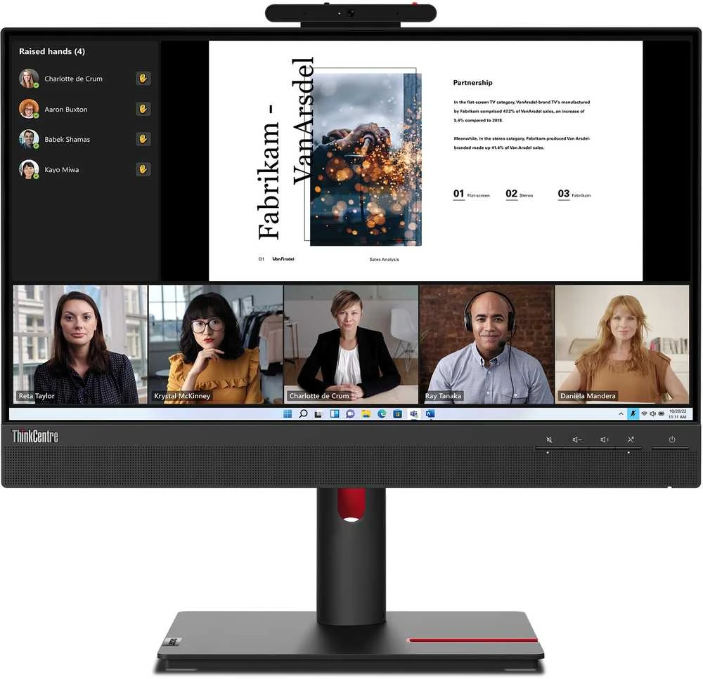 Monitorius Lenovo ThinkCentre TiO 22 Gen5 FHD IPS Touch