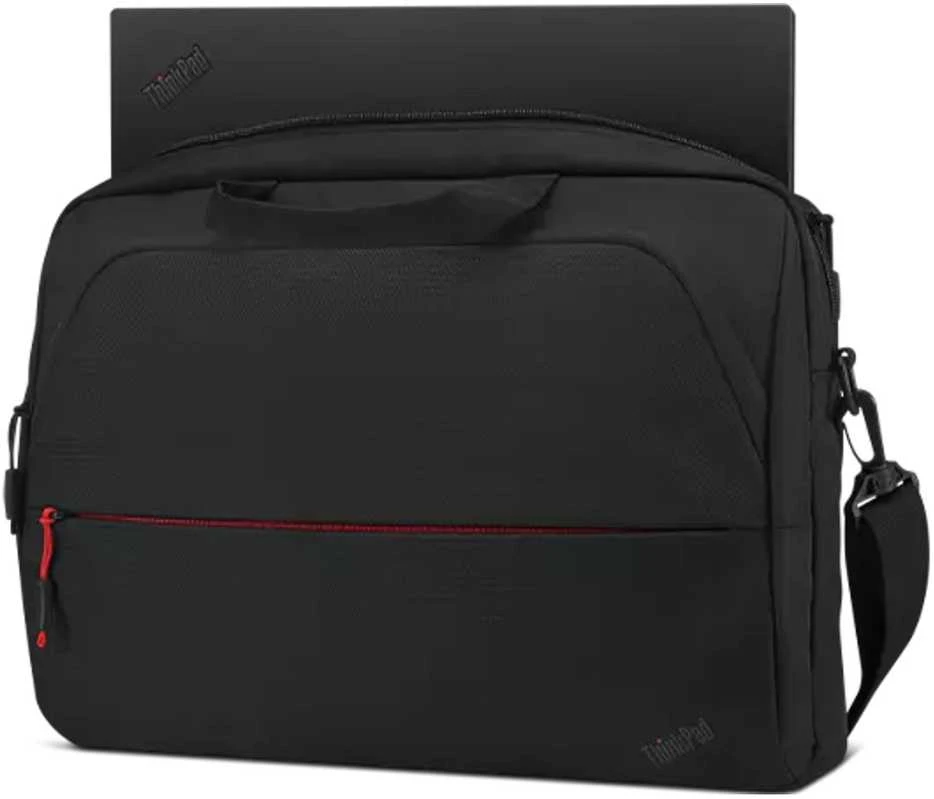 Lenovo | Essential | ThinkPad Essential 13–14 colių plonas nešiojamas kompiuteris su viršutiniu dėklu (tvarus ir ekologiškas, pagamintas iš perdirbto PET: iš viso 7,5 %; išorė: 24 %) | Tinka iki 14 colių | Išorinis dėklas | Dirželis per petį | Juodas
