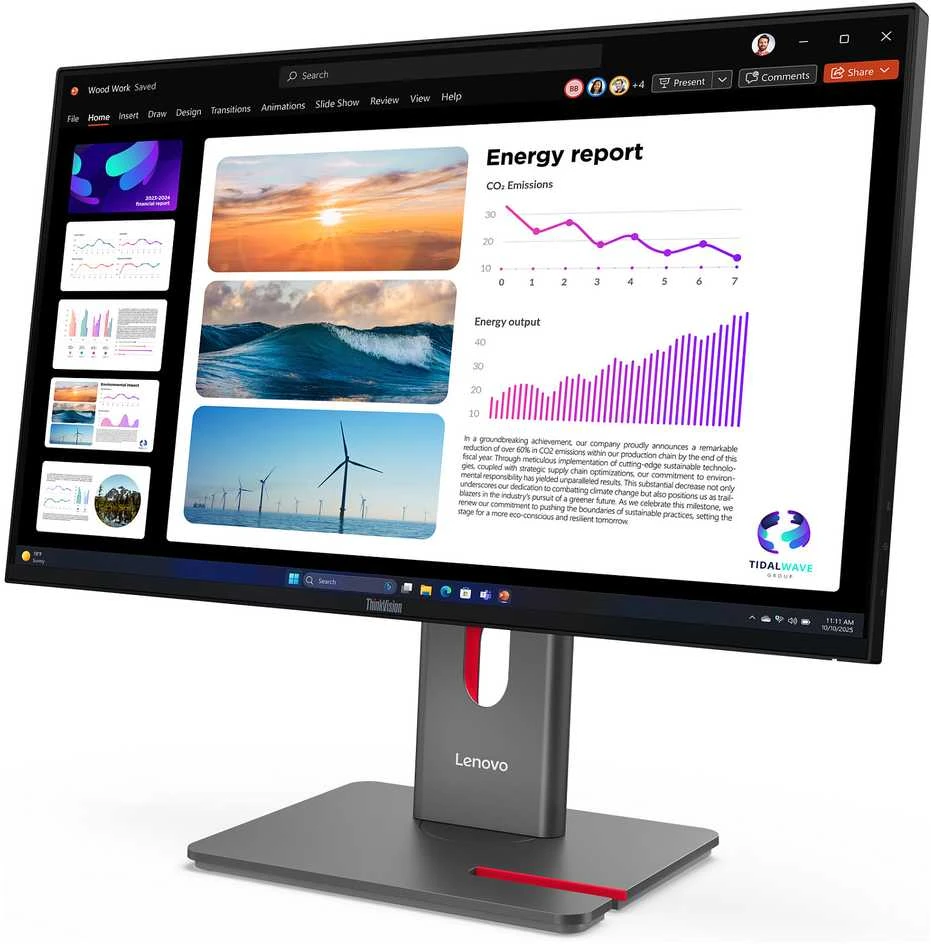 Monitorius Lenovo | ThinkVision P24q-40 | 23.8 " | IPS | 16:9 | 120 Hz | 4 ms | 2560 x 1440 pikselių | 300 cd/m² | HDMI jungtys quantity 1 | Raven Juodas | Garantija 36 mėn.