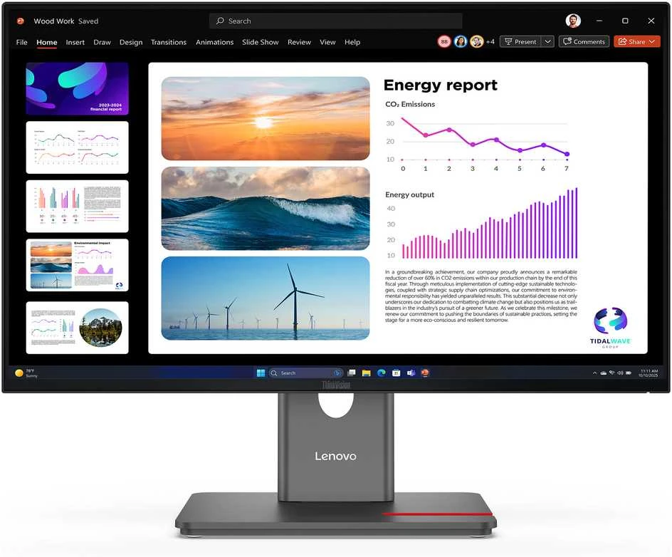 Monitorius Lenovo | ThinkVision P24q-40 | 23.8 " | IPS | 16:9 | 120 Hz | 4 ms | 2560 x 1440 pikselių | 300 cd/m² | HDMI jungtys quantity 1 | Raven Juodas | Garantija 36 mėn.