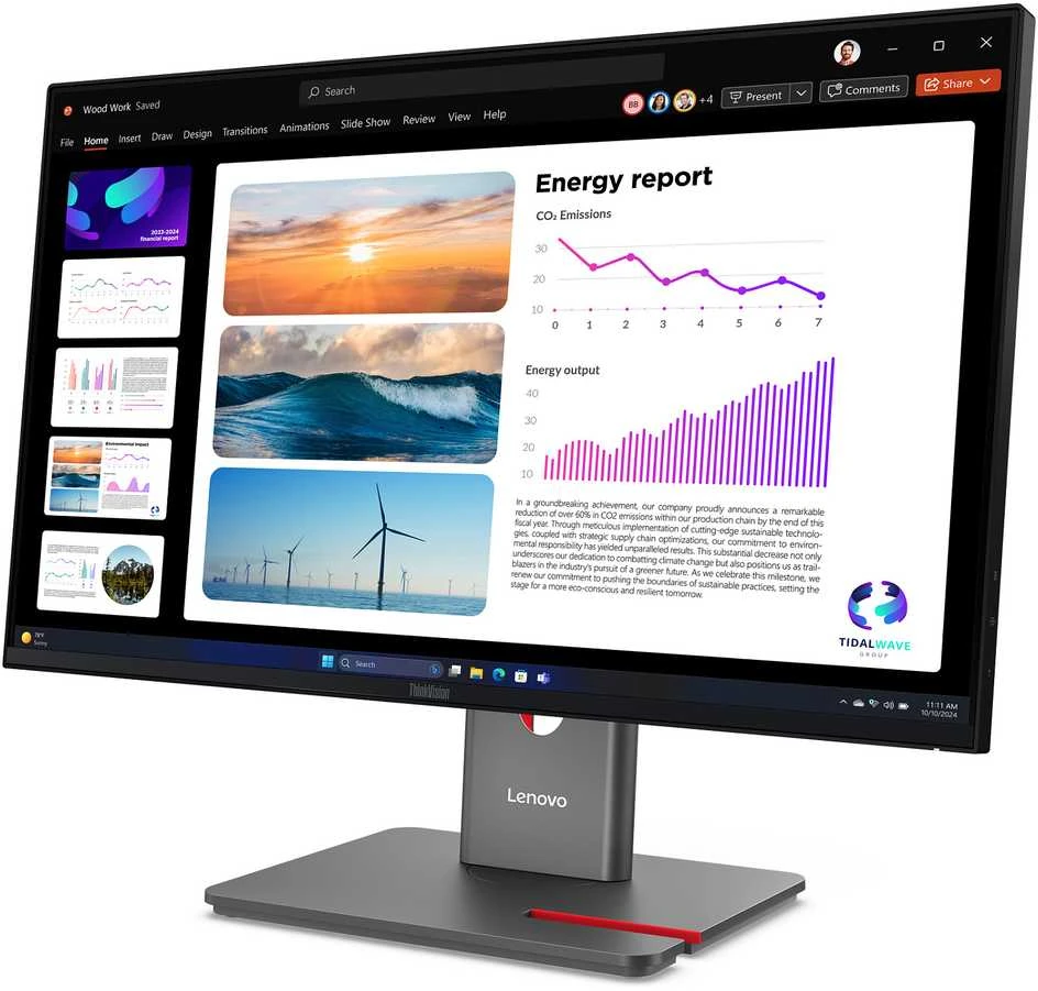 Monitorius Lenovo | ThinkVision P24q-40 | 23.8 " | IPS | 16:9 | 120 Hz | 4 ms | 2560 x 1440 pikselių | 300 cd/m² | HDMI jungtys quantity 1 | Raven Juodas | Garantija 36 mėn.