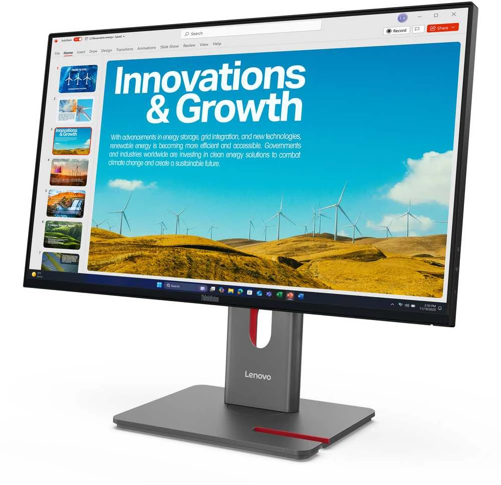 Monitorius Lenovo | ThinkVision P24QD-40 | 23.8 " | IPS | 16:9 | 120 Hz | 6 ms | 2560 x 1440 pikselių | 300 cd/m² | HDMI jungtys quantity 1 | Eclipse Juodas | Garantija 36 mėn.