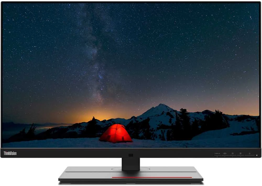 Monitorius Lenovo | ThinkVision | P27u-20 | 27 " | IPS | 4K UHD | 16:9 | 60 Hz | 4 ms | 3840 x 2160 | 450 cd/m² | HDMI jungtys quantity 2 | Raven Juodas | Garantija 36 mėn.
