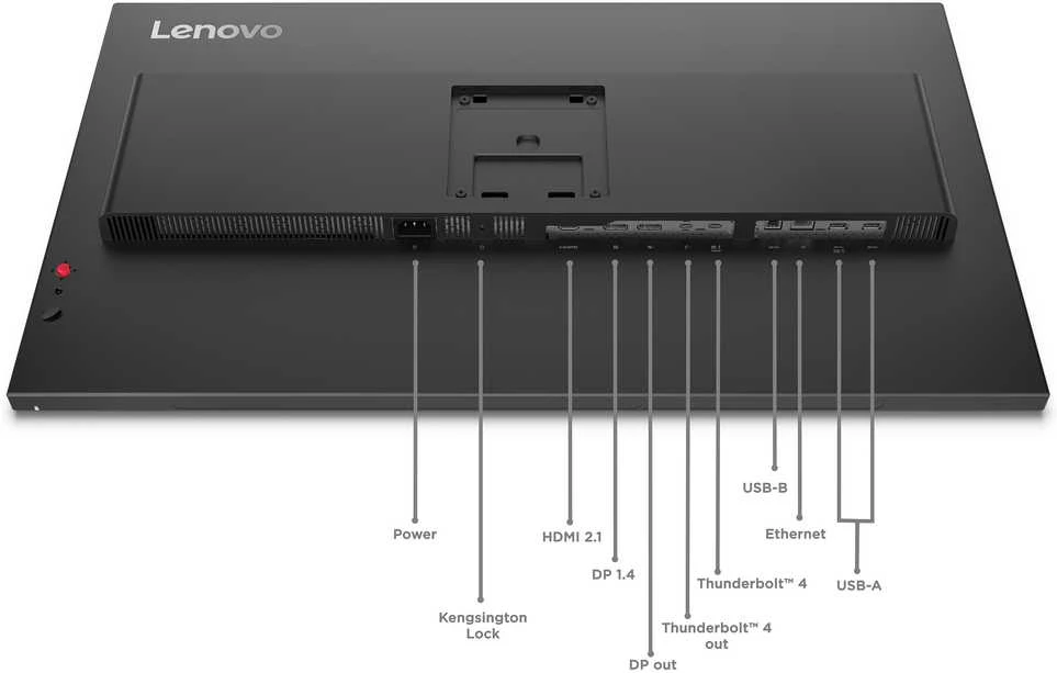 Monitorius Lenovo | ThinkVision P32UD-40 | 32 " | IPS | UHD | 16:9 | 120 Hz | 4 ms | 3840 x 2160 pikselių | 350 cd/m² | Juodas