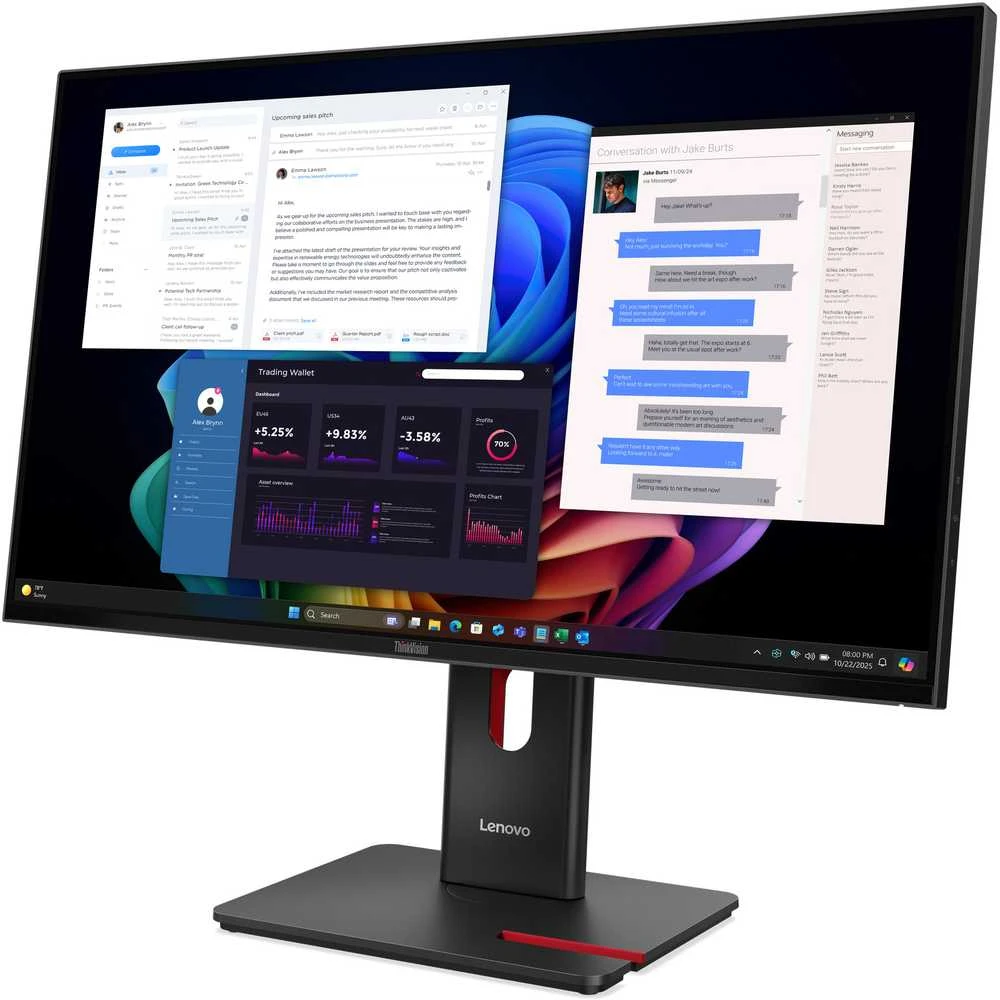 Monitorius Lenovo | ThinkVision T27UD-40 | 27 " | IPS | 16:9 | 60 Hz | 4 ms | 3840 x 2160 pikselių | 350 cd/m² | HDMI jungtys quantity 1 | Eclipse Juodas | Garantija 36 mėn.