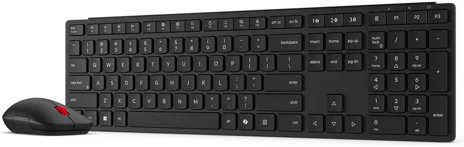Klaviatūra ir pelė Kit Lenovo Wireless Multi-Mode Pro Combo 6000 - German