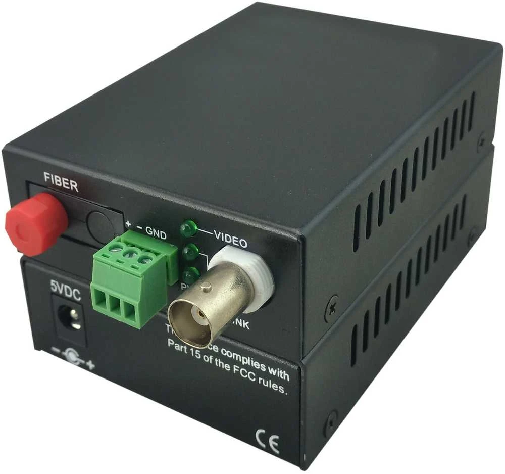Video extender AVF1101 su BNC ir šviesolaidžio jungtimis