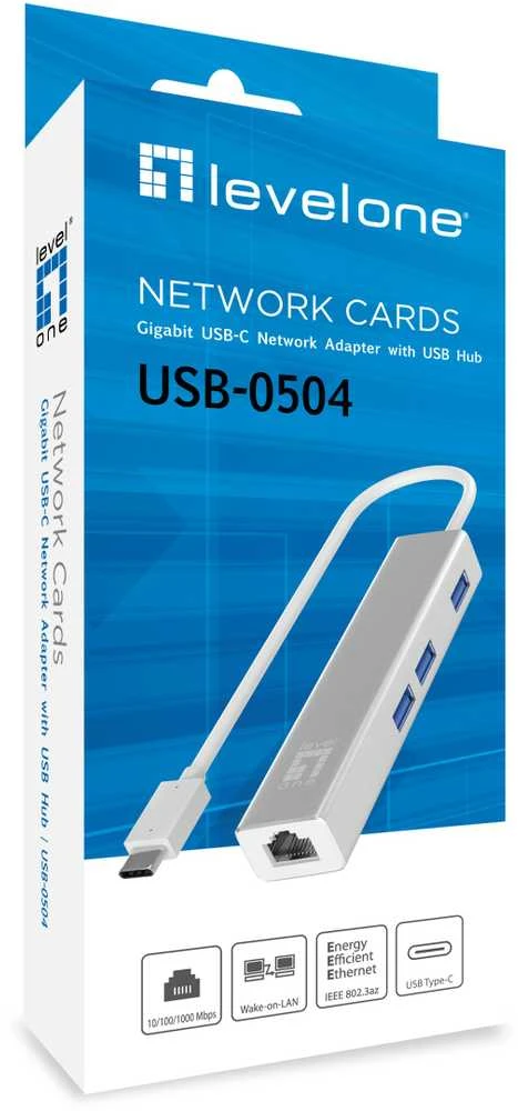 Level One Carruzzo LevelOne USB-0504 tinklo plokštė Eternetas 1000 Mbit/ai