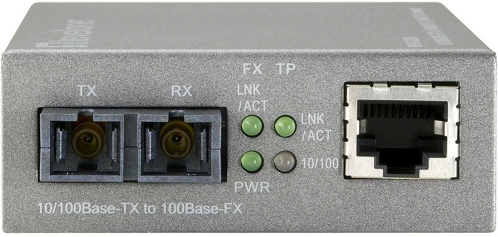Level One Carruzzo LevelOne FVS-3120 tinklo medijos keitiklis 100 Mbit/ai Vienas režimas Pilka