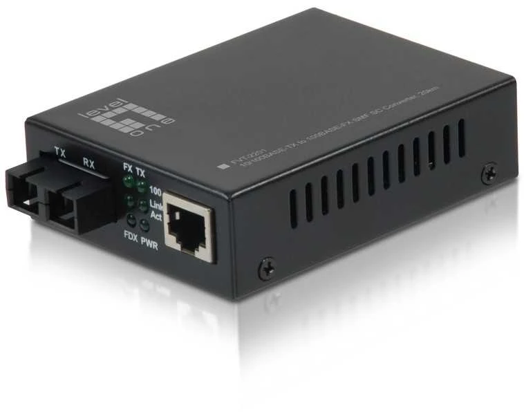LevelOne FVT-2201 šviesolaidžio keitiklis su RJ45 jungtimi