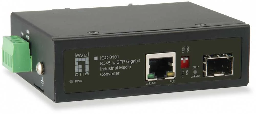 Šakotuvas Level One Carruzzo LevelOne IGC-0101 tinklo medijos keitiklis 1000 Mbit/ai