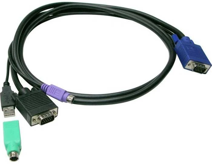 Level One LevelOne LevelOne KVM Kabelis ACC-3202 USB + PS / 2 3,00m