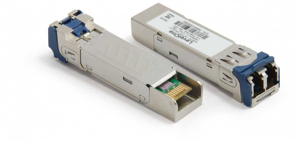 Šakotuvas Level One „LevelOne SFP“ modulis „LevelOne GVT-0301“ tinklo siųstuvo-imtuvo modulis Šviesolaidinis 1250 Mbit/s SFP 1310 nm
