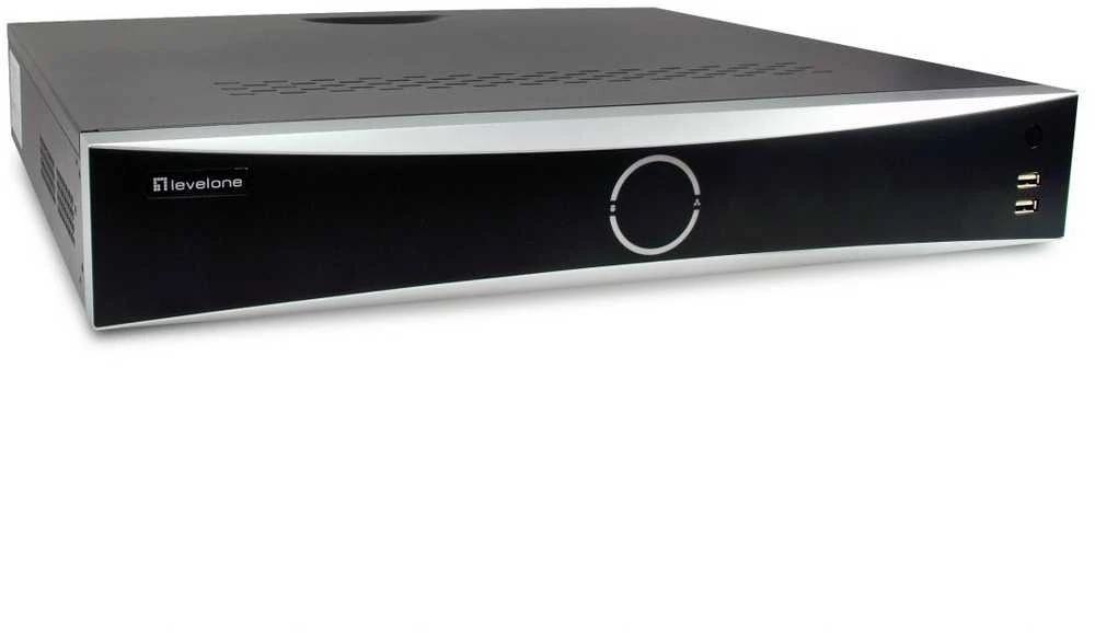 „Level One NVR-0411“ 32 kanalų „PoE H.265“ tinklo vaizdo įrašymo įrenginys, 10 TB