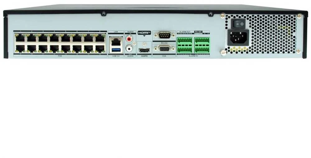 „Level One NVR-0411“ 32 kanalų „PoE H.265“ tinklo vaizdo įrašymo įrenginys, 10 TB