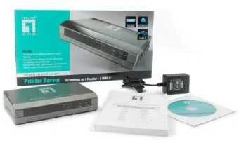 Level One Carruzzo LevelOne FPS-1033 spausdinimo serveris Eterneto LAN Pilka