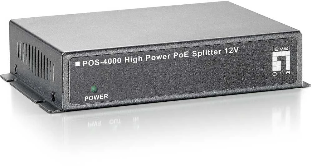 Level One Carruzzo LevelOne POS-4000 tinklo dalytuvas Maitinimas per Eternetą (PoE) Pilka