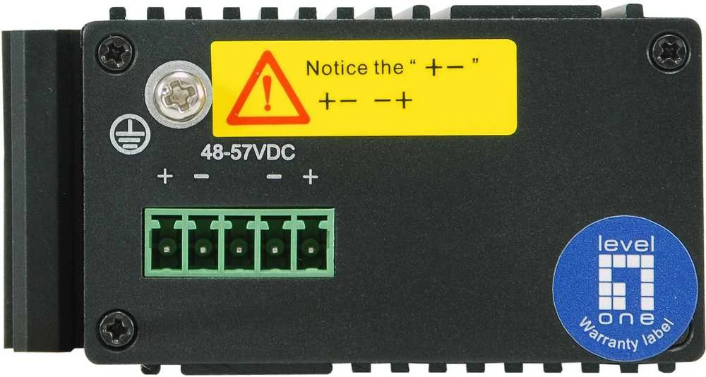 Šakotuvas Level One Carruzzo LevelOne IGP-0501 tinklo komutatorius Gigabit Ethernet (10/100/1000) Maitinimas per Eternetą (PoE) Juoda