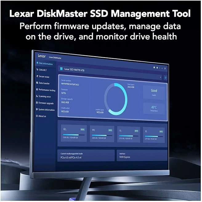 Lexar NQ780 1TB M.2 2280 PCIe NVMe SSD