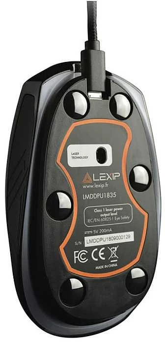 Kompiuterio pelė LEXIP PU94 – Wired 3D mouse with internal joystick, thumb joystick and ceramic pads – 6 buttons and 12 programmable macros