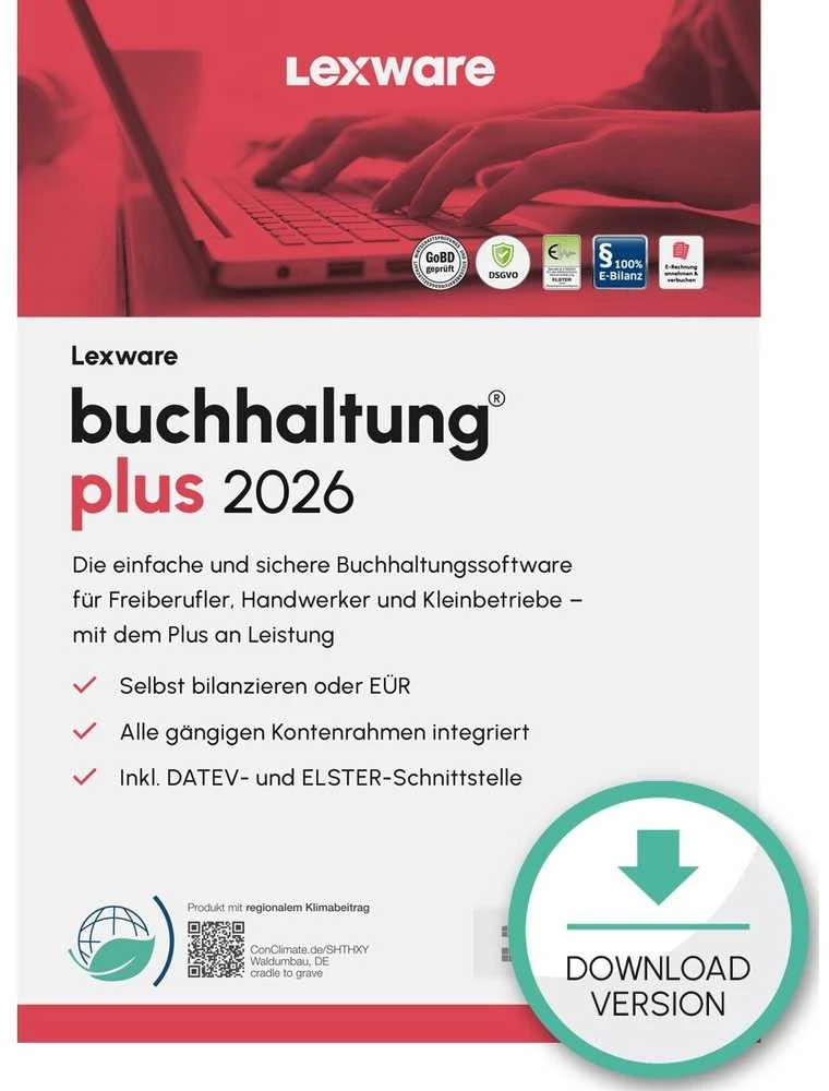 „Lexware Accounting Plus 2026“ – 1 įrenginys, 1 metai – ESD atsisiuntimas