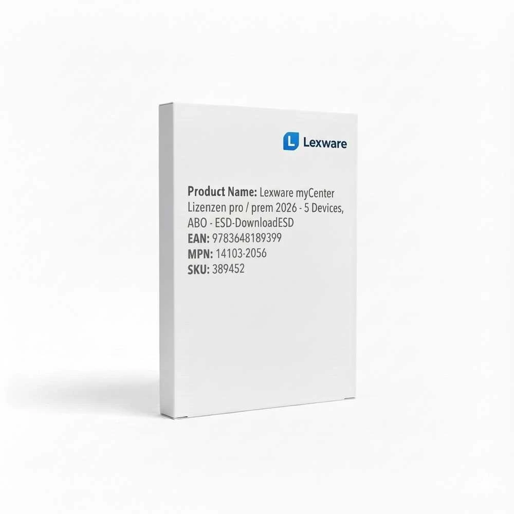 „Lexware myCenter“ licencijos „pro/prem 2026“ – 5 įrenginiai, prenumerata – ESD atsisiuntimas