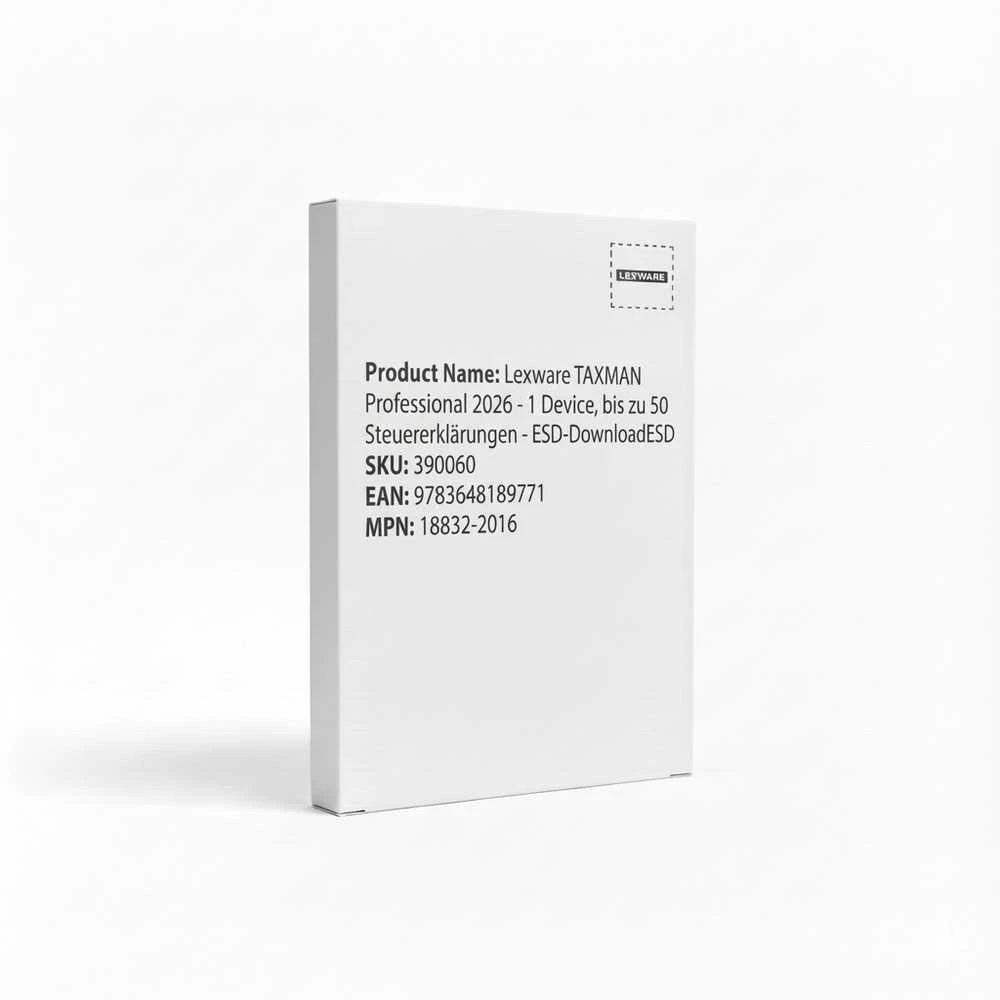 „Lexware TAXMAN professional 2026“ (1 vartotojo licencija)