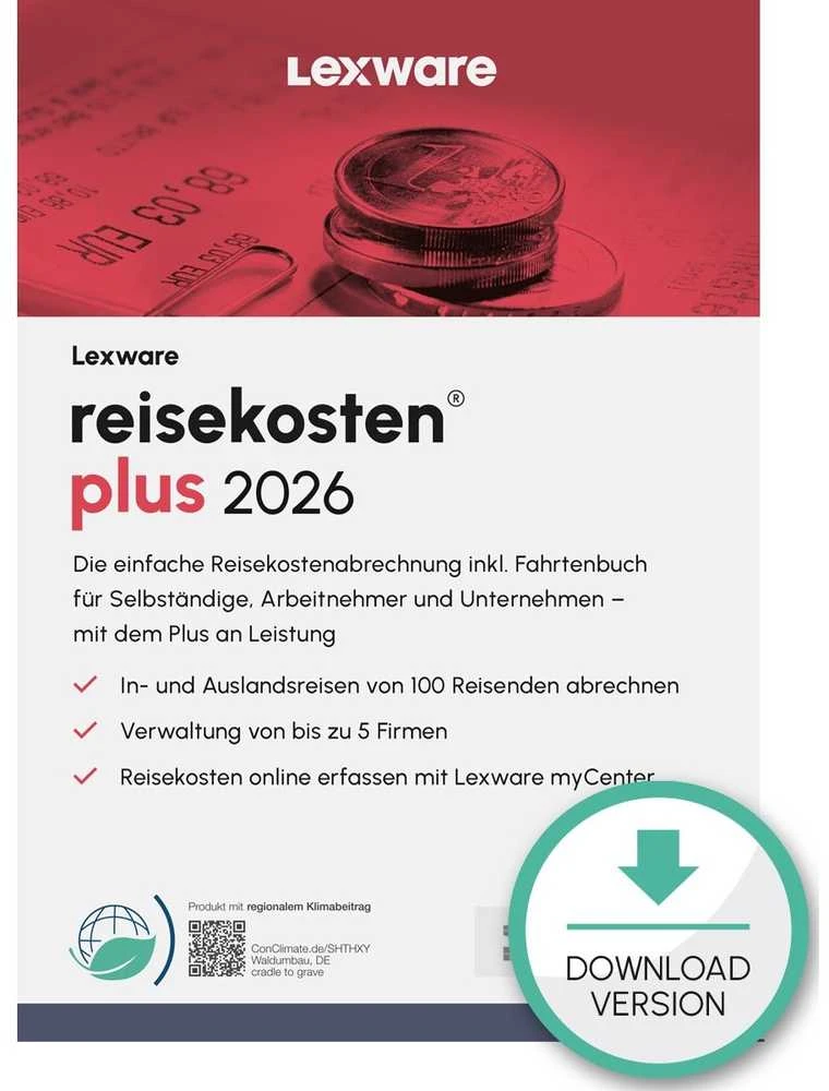 „Lexware Travel Expenses Plus 2026“ – 1 įrenginys, 1 metai – ESD atsisiuntimas