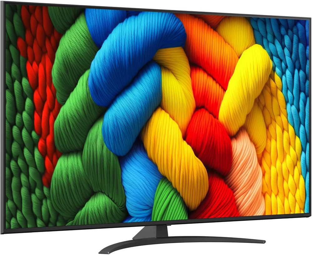 LG NanoCell AI 65NANO81A6A 165,1 cm (65") 4K Ultra HD išmanusis televizorius su „Wi-Fi“ Juodas