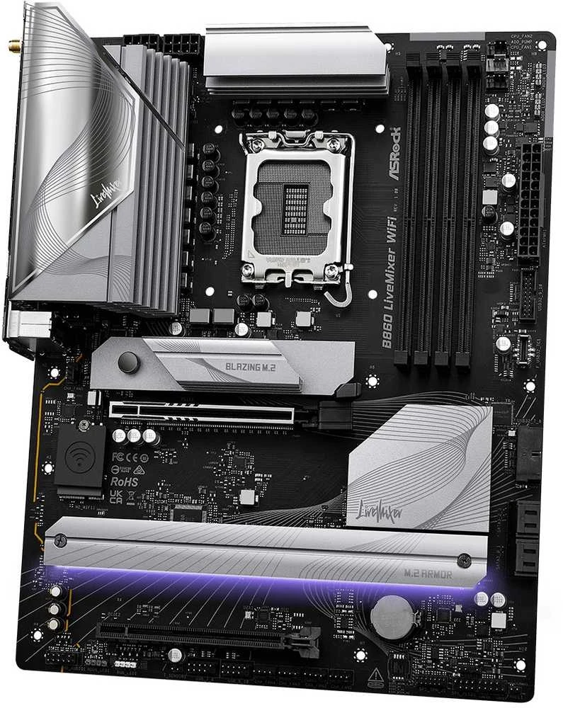 Asrock B860 LiveMixer WiFi Intel B860 LGA 1851 (Socket V1) ATX