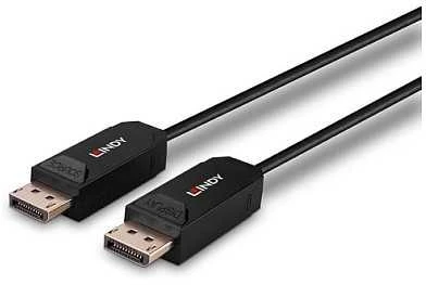 Lindy DisplayPort Laidas - AOC 15m DP 2.0 UHBR10 7680x4320 40Gbps Auksu Padengtas