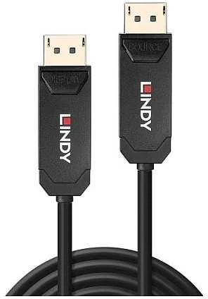 Lindy DisplayPort Laidas - AOC 15m DP 2.0 UHBR10 7680x4320 40Gbps Auksu Padengtas