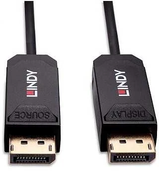 Lindy DisplayPort Laidas - AOC 15m DP 2.0 UHBR10 7680x4320 40Gbps Auksu Padengtas