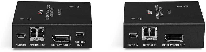 KVM Ilgintuvas - LINDY Šviesolaidinis DisplayPort 1.2 ir USB KVM Ilgintuvas, 3840x2160 60Hz, 300 m