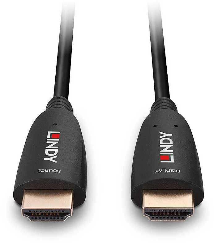 HDMI Laidas - LINDY Šviesolaidinis Hiibridinis HDMI 8K60 Laidas, 30 m, Juodas