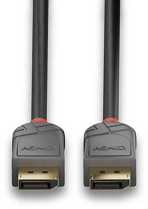 Lindy DisplayPort 1.4, Anthra Line 8K UHD M/M, juodas, 1m