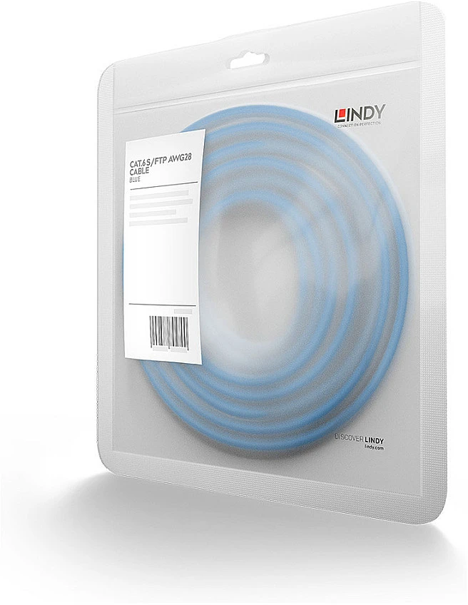 Tinklo Kabelis - LINDY Cat.6 S/FTP Tinklo Kabelis, RJ45, M/M, 250MHz, 28AWG, 1 m, Mėlynas
