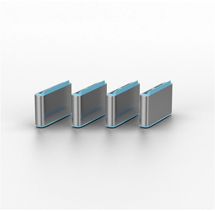 USB Priedas - LINDY USB C Prievado Blokatoriai, Mėlyni, 10 vnt.