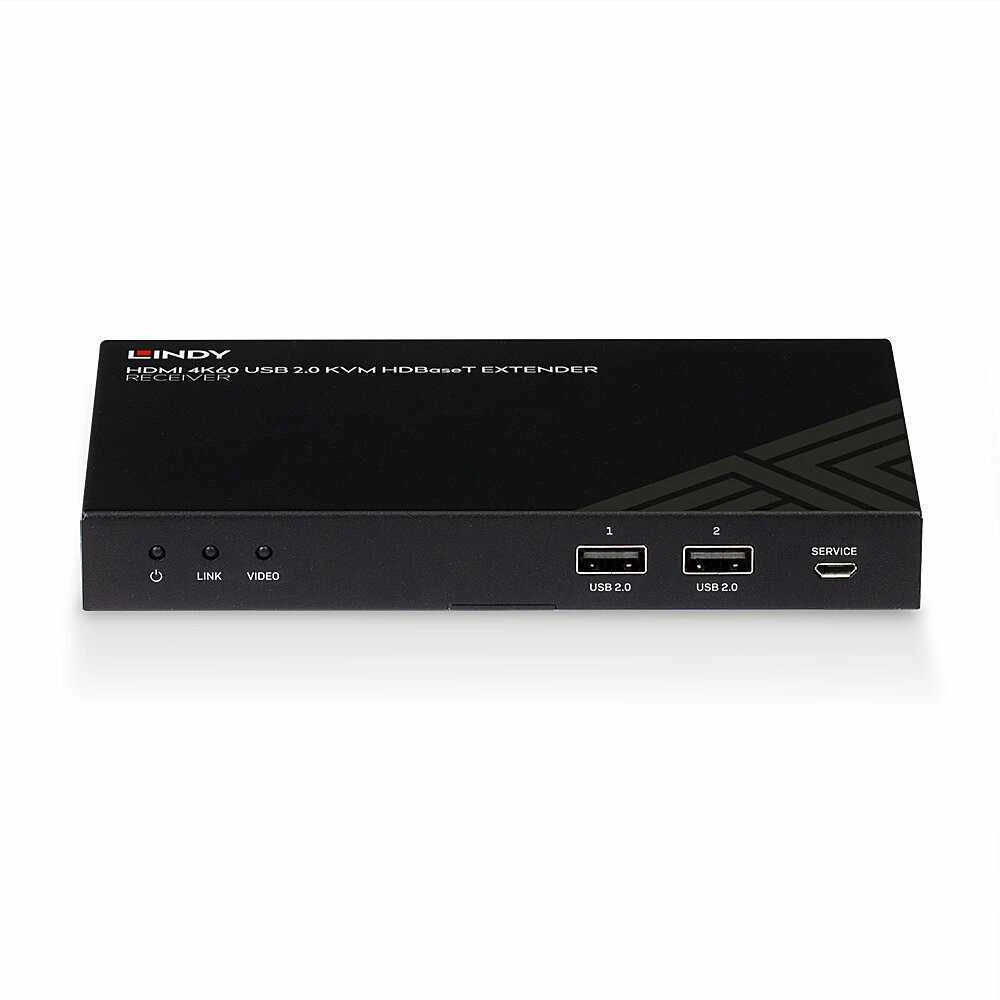 KVM Ilgintuvas - LINDY Cat.6 HDMI 4K60, IR, RS-232 ir Garso HDBaseT KVM Ilgintuvas 150 m