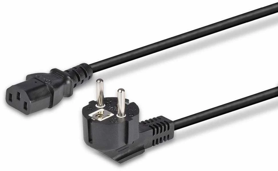 Maitinimo Laidas - LINDY Schuko Kištukas į C13, 3m, 10A/250V, PVC, Varis, Juodas
