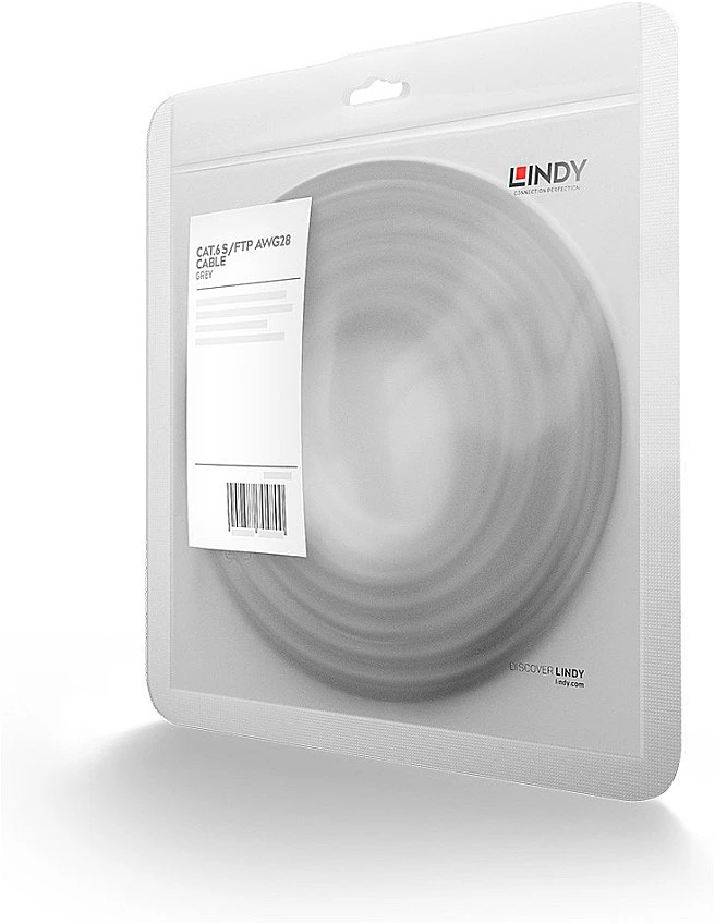 Tinklo Kabelis - LINDY Cat.6 S/FTP Tinklo Kabelis, RJ45, M/M, 250MHz, 28AWG, 2 m, Pilkas