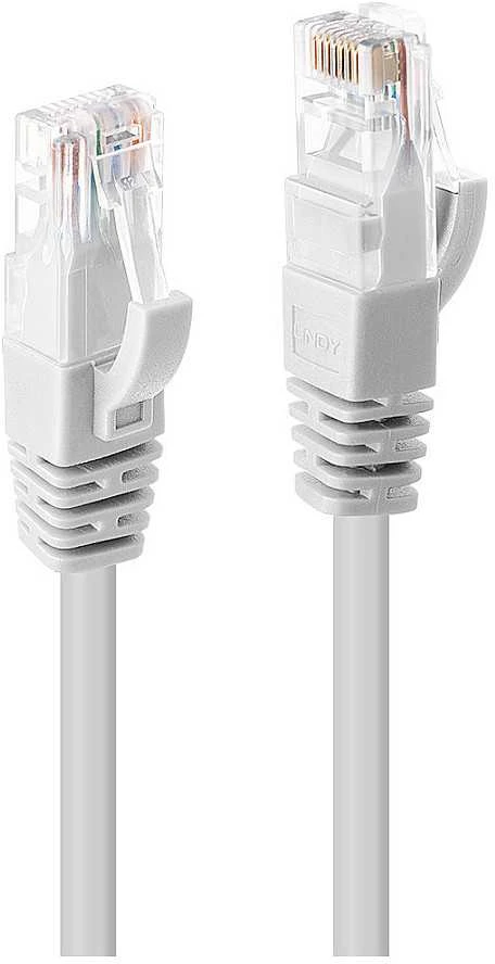Tinklo Kabelis - LINDY Cat.6 U/UTP Tinklo Kabelis, RJ45, M/M, 250MHz, 1 m, Baltas
