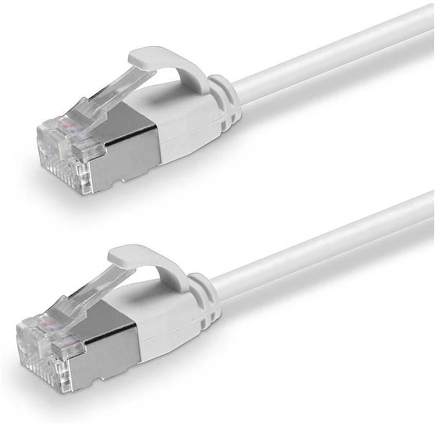 Tinklo Kabelis - LINDY Cat.6A U/FTP LSZH Ultra Slim Tinklo Kabelis, RJ45, M/M, 500MHz, 30AWG, 0.5 m, Pilkas