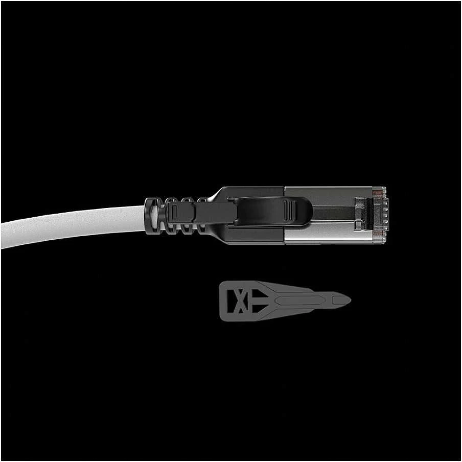 Tinklo Kabelis - LINDY Cat.6A S/FTP LSZH Tinklo Apsaugos Kabelis, RJ45, M/M, 500MHz, 1 m, Pilkas
