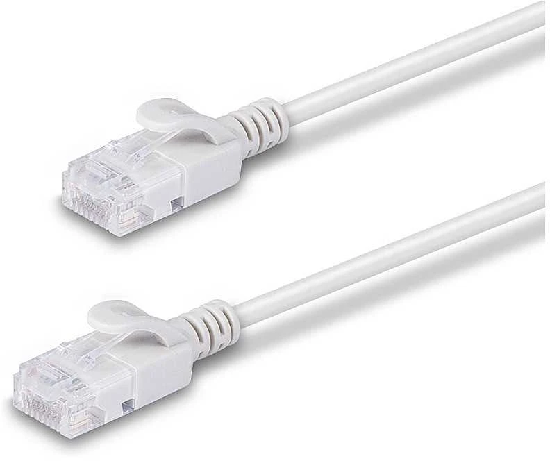 Tinklo Kabelis - LINDY Cat.6A U/UTP LSZH Ultra Slim Tinklo Kabelis, RJ45, M/M, 500MHz, 28AWG, 1 m, Pilkas