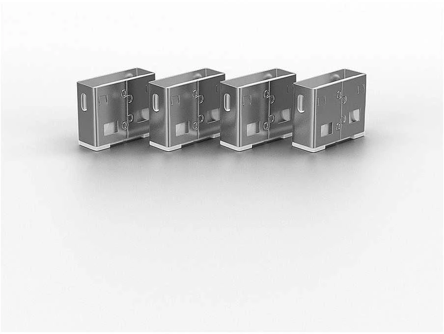 USB Priedas - LINDY USB Type A Prievadų Blokatoriai, 10 vnt., Balti