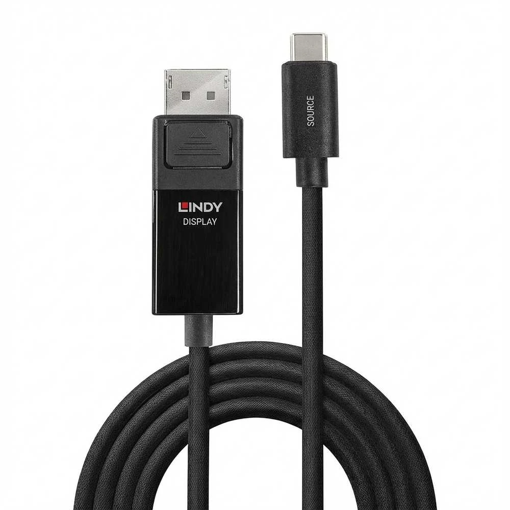 Lindy USB-C į DisplayPort laidas, juodas 2 m