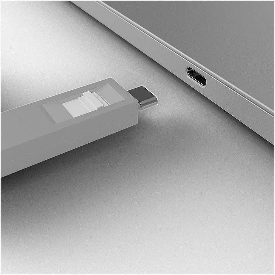 Muzikinis centras USB Priedas - LINDY USB C Prievado Blokatoriaus Rinkinys, 4 vnt. + raktas, ABS, Baltas