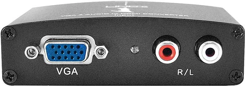 Lindy VGA oraz Audio na HDMI juoda